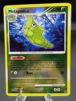 Pokemon TCG Metapod 47/106 Great Encounters Reverse Holo LP/NM - Image 1