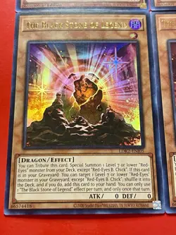 3x The Black Stone Of Legend + 3x Red-Eyes Soul | NM | Ultra Rares | YuGiOh! - Image 3