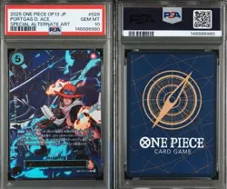 2025 ONE PIECE JAPANESE OP13-CARRYING ON HIS WILL #028 PORTGAS D. ACE SPECIAL - Image 3