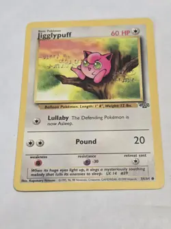 Pokemon Jigglypuff Jungle 54/64 60 HP Regular Common Unlimited English Card - Image 1