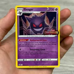 Gengar SWSH241 Lost Origin Stamped Prerelease Black Star Promo Pokemon Card LP - Image 2