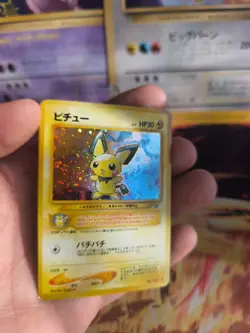 Pokemon Karte Card Pichu Neo Genesis 2000 Rare Holo Wotc japanese Exc-NM Swirl - Image 4