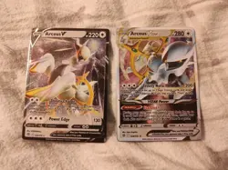 Pokemon Arceus V & VStar Metal Cards Collectibles 122/172 123/172 Sword and... - Image 1