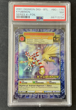 PSA 7 KYUBIMON Holo Foil Digi-Battle Series 4 BO-170 Digimon 2001 Card - Image 3