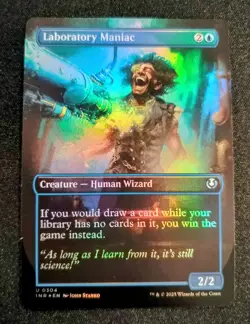 MTG Laboratory Maniac Borderless Foil 0304 Innistrad Remastered NM - Image 1