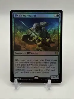 MTG - Elvish Warmaster - Kaldheim - Foil - Image 1