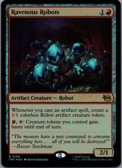 Ravenous Robots [Foil] 106 MTG Teenage Mutant Ninja Turtles Rare Foil NM - Image 1