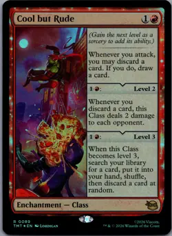 Cool but Rude [Foil] 89 MTG Teenage Mutant Ninja Turtles Rare Foil NM - Image 1