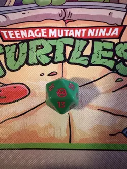 TMNT x Magic The Gathering Pre-Release D20 Spin down Die. - Red - Image 1