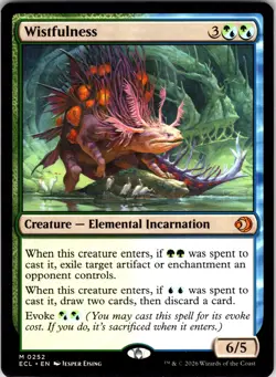 MTG Wistfulness Regular M Lorwyn Eclipsed (ECL) 252 NM Magic - Image 1