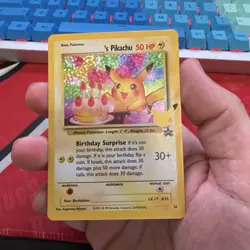 Pokemon Pikachu TCG Birthday Celebrations Holo Rare - Image 1