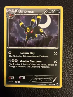 Umbreon Black and White Dark Explorers Non-Holo Rare 61/108 Pokemon NM - Image 3