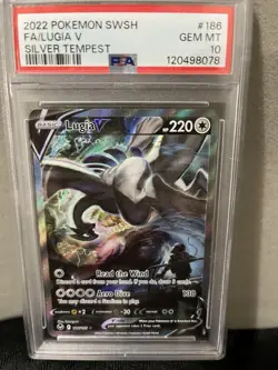 Lugia V (Alternate Full Art) 186/195. Silver Tempest PSA 10 - Image 1