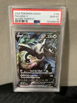 Lugia V (Alternate Full Art) 186/195. Silver Tempest PSA 10 - Image 2