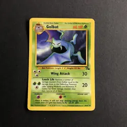 Pokemon TCG Golbat Fossil 34 Regular Unlimited Uncommon - Image 1