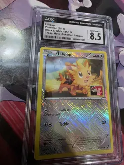 Lillipup Black & White 81/114. Cross Holo-Pokemon League CGC Mint 8.5 - Image 2