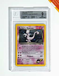 Pokemon BGS 9 Rocket's Mewtwo #14 Holo Gym Challenge 2000 English - Image 1