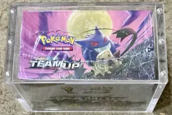 Pokemon TEAM UP Booster Box 36 packs - FACTORY SEALED ACRYLIC CASE INCLUDED - Image 3