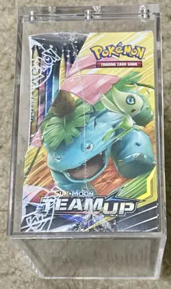 Pokemon TEAM UP Booster Box 36 packs - FACTORY SEALED ACRYLIC CASE INCLUDED - Image 4
