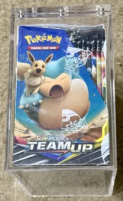 Pokemon TEAM UP Booster Box 36 packs - FACTORY SEALED ACRYLIC CASE INCLUDED - Image 5
