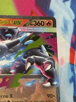 Pokemon Phantasmal Flames #13/94 Mega Charizard X ex Holo - Image 3