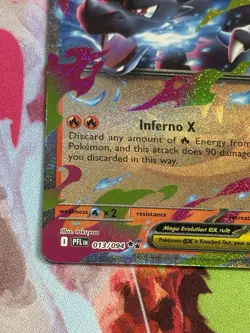 Pokemon Phantasmal Flames #13/94 Mega Charizard X ex Holo - Image 4