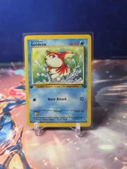 Pokemon TCG Goldeen 53/64 Jungle Set 1st Edition 1999 Vintage LP - Image 1