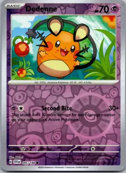 Dedenne 095/198 - SV01: Scarlet & Violet Base Set Pokemon NM Reverse Holofoil - Image 1