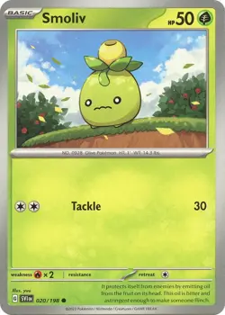Smoliv 020/198 - SV01: Scarlet & Violet Base Set Pokemon NM Reverse Holofoil - Image 1