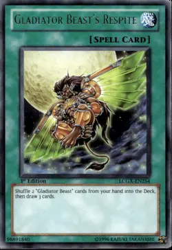 Gladiator Beast's Respite 1st Ed Rare LCGX-EN254 Yu-Gi-Oh! - Image 1