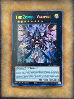 Yugioh The Zombie Vampite MP23-EN024 Secret Rare 1st Ed NM - Image 1