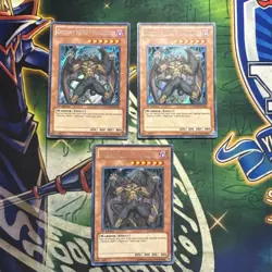 Yugioh Destiny HERO - Malicious RYMP-EN034 X3 Playset Secret Rare 1st Ed VLP - Image 1