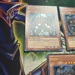 Yugioh Destiny HERO - Malicious RYMP-EN034 X3 Playset Secret Rare 1st Ed VLP - Image 3