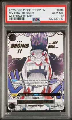 2025 - My Era… Begins!! - Alternate Art - PSA 10 - One Piece PRB02 EN #096 - Image 1