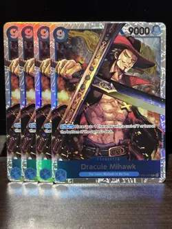 4x Dracule Mihawk OP01-070 Foil SR PRB-01 Premium Booster English ONE PIECE - Image 1