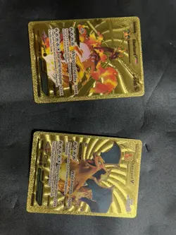 Pokemon Charizard foil gold cards lot of 3 cards - Image 2
