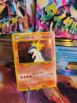 Pokemon Karte Card tornupto Typhlosion Neo Genesis 2000 Holo Wotc japanese NM- - Image 1