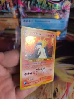 Pokemon Karte Card tornupto Typhlosion Neo Genesis 2000 Holo Wotc japanese NM- - Image 3