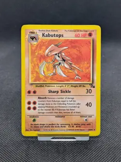 Kabutopsb24/62 Non Holo Fossil Set Rare Pokemon Card WOTC Played - Image 1