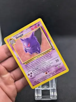 Gengar 20/62 Fossil Non Holo Rare Pokemon Card WOTC NM - Image 2