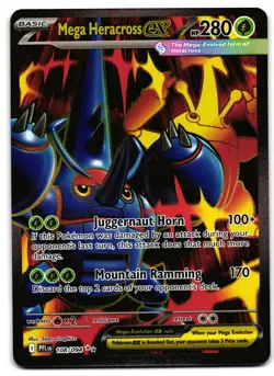 Mega Heracross ex 108/094 - 🌊 Phantasmal Flames Ultra Rare Pokemon TCG 🖤 - LP - Image 1