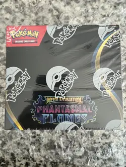 Pokemon TCG Mega Evolution Phantasmal Flames Booster Box Sealed - Image 1