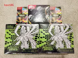 POKEMON CENTER PERFECT ORDER 2 ETB, 1 BOOSTER BOX, 2 BOOSTER BUNDLES - Image 1