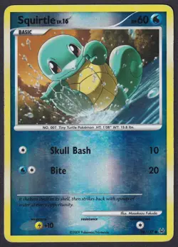 Pokemon Squirtle 96/127 Reverse Holo Platinum - Image 1