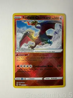 Radiant Charizard 020/159 Radiant Rare Crown Zenith Pokemon Near Mint - Image 1