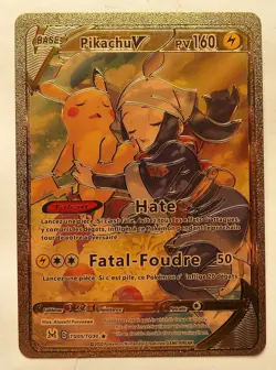 Carte Pokemon Dore - FRANCE - Neuf - pikachu v - Image 1