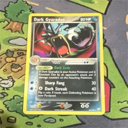 Pokemon Dark Gyarados EX Team Rocket Returns 36/109 80 HP Rare Stage 1 - Image 1