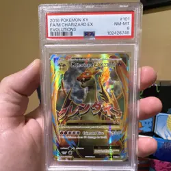 Pokemon TCG M Charizard EX 101/108 Evolutions Full Art Holo PSA 8 2016 - Image 1