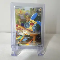 Pokemon Minun 194/182 SV04 Paradox Rift Illustration Rare Holo 70 HP (Mint) - Image 1