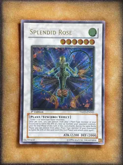 Yugioh Splendid Rose TSHD-EN043 Ultimate Rare 1st Ed NM - Image 1